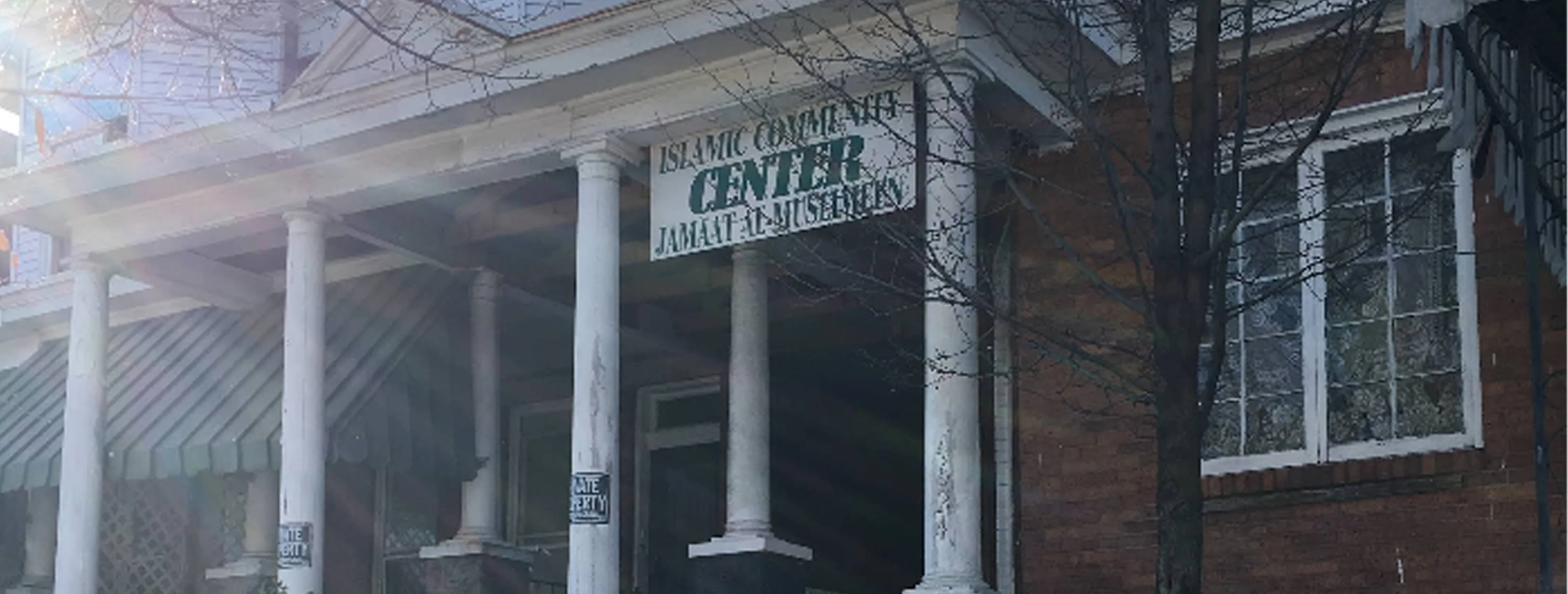 Exterior view of Islamic Community Center Jamaat al-Muslimeen Baltimore building